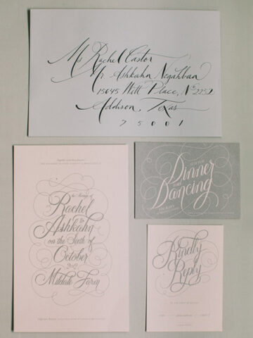 Dallas Calligraphy and Dallas Wedding Invitations • Tara Jones Calligraphy